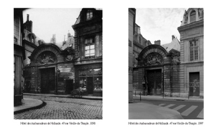 Hôtel des Ambassadeurs de Hollande, 47 rue Vieille-du-Temple, 1898/1997